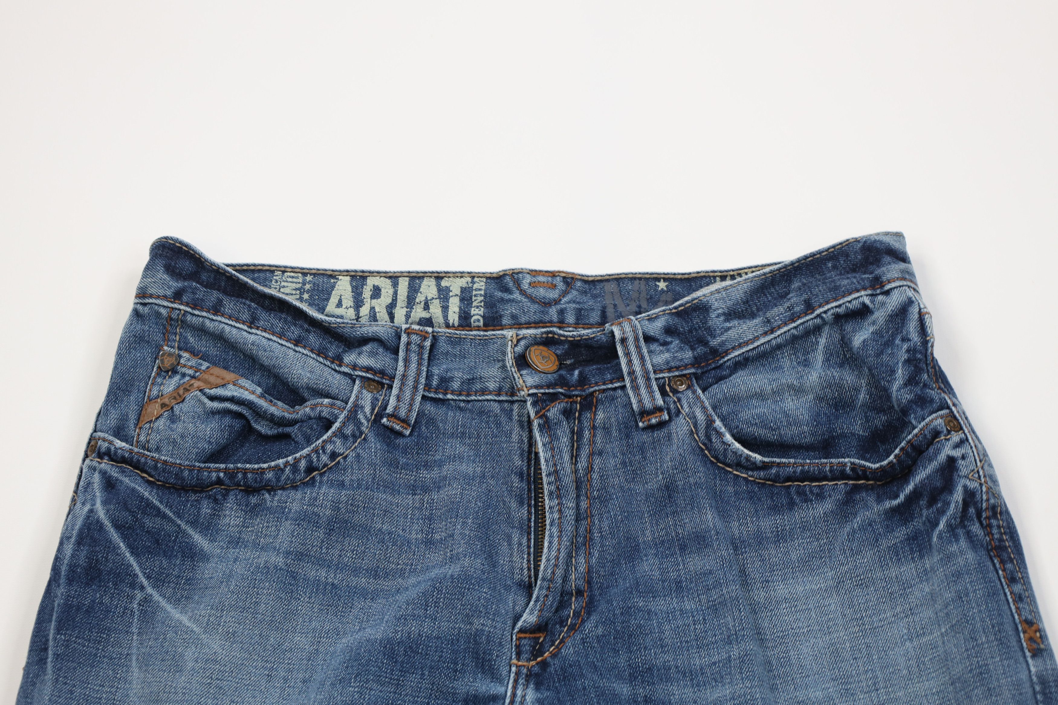 Ariat Ariat Stitch M4 Low Rise Bootcut Denim Jeans Blue Cotton Size US 32 / EU 48 - 2 Thumbnail