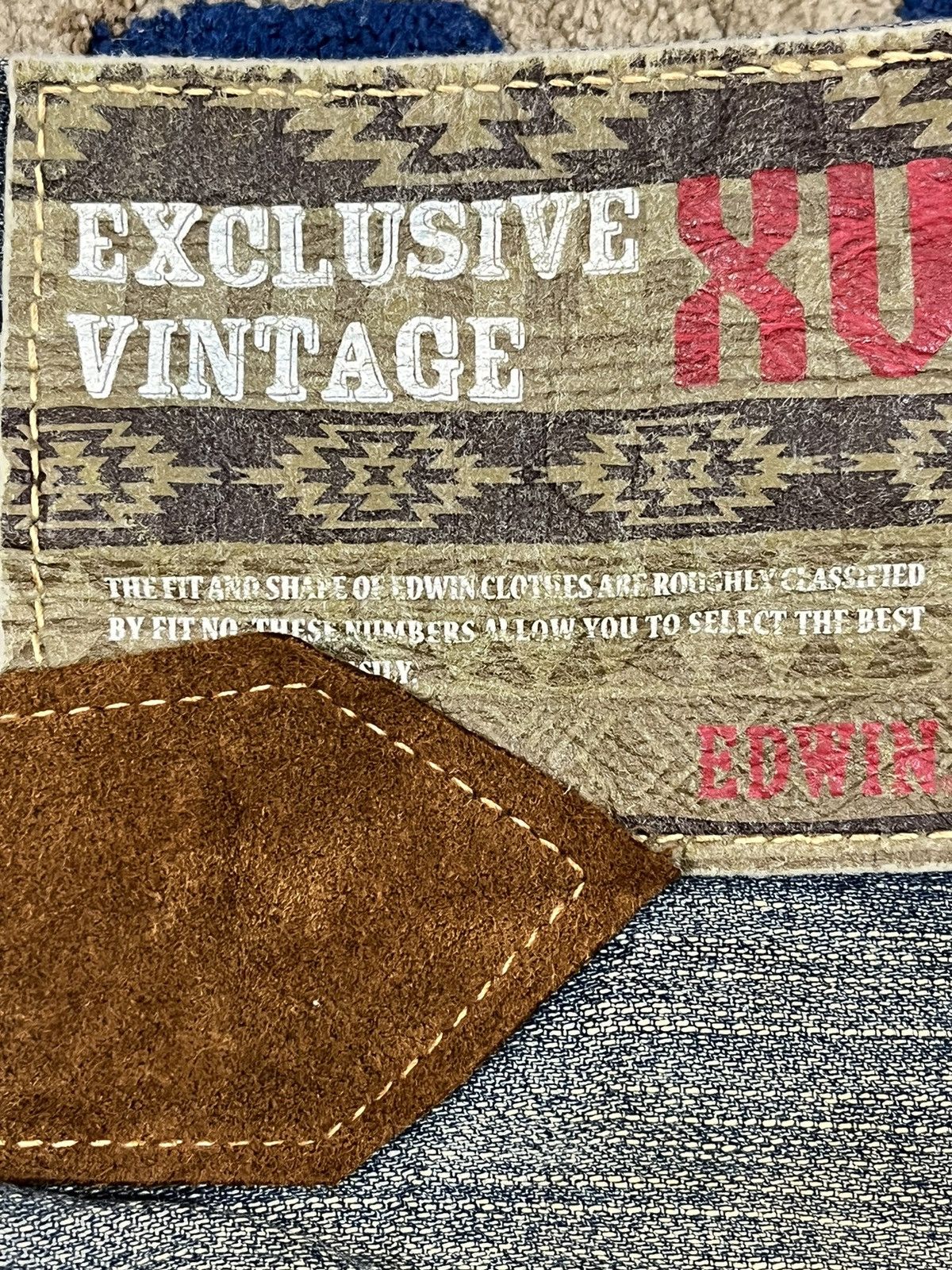 Beauty Beast × Edition Japan × Edwin Vintage Edwin XV Mudwash Grunge Buckle Belt Denim Size US 33 - 14 Thumbnail