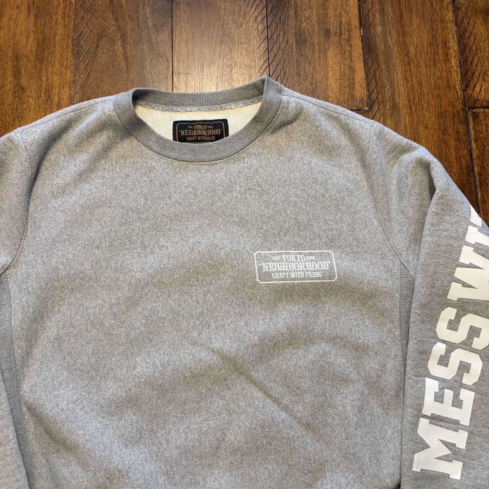 Neighborhood Neighborhood Sweatshirt M Graphic Mess With The Best Japan Size US M / EU 48-50 / 2 - 3 Thumbnail