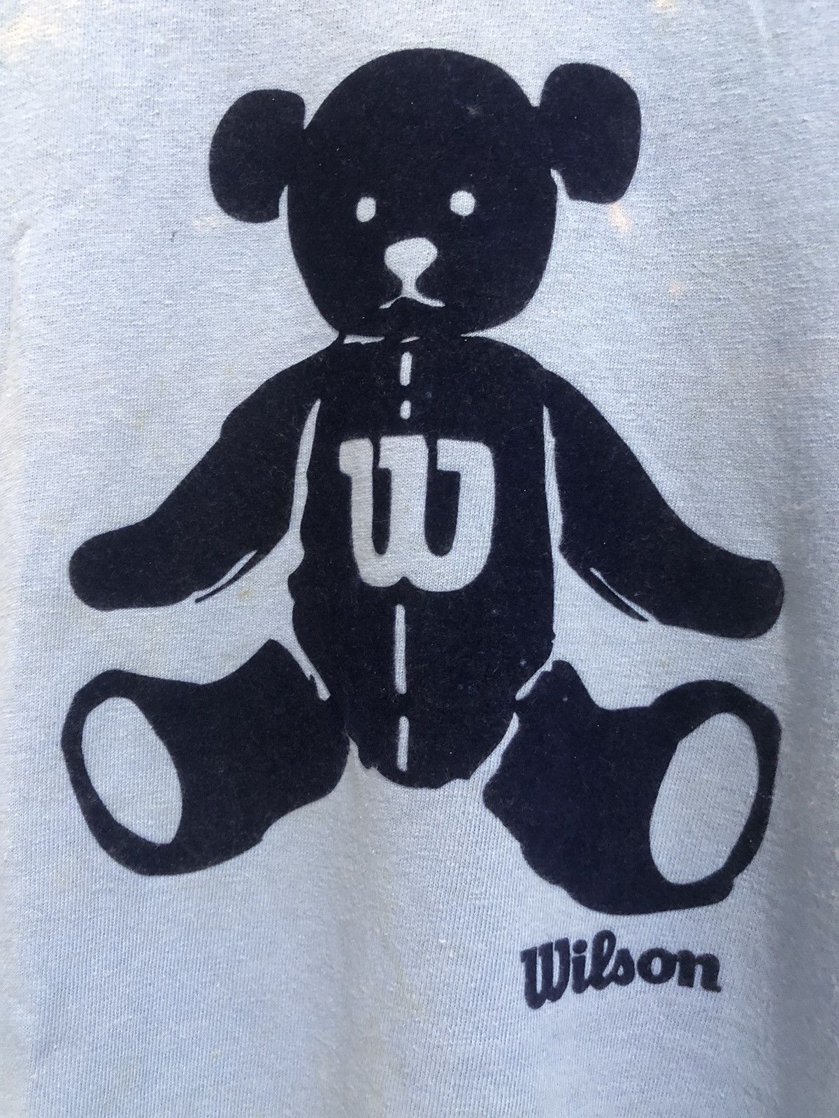 Japanese Brand × Vintage Vintage 90s Wilson Big Logo Ringer Tee Size US L / EU 52-54 / 3 - 5 Thumbnail