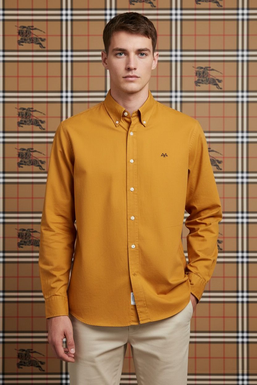 Burberry Mustard Burberry tb shirt size xl coton Size US XL / EU 56 / 4 - 2 Thumbnail
