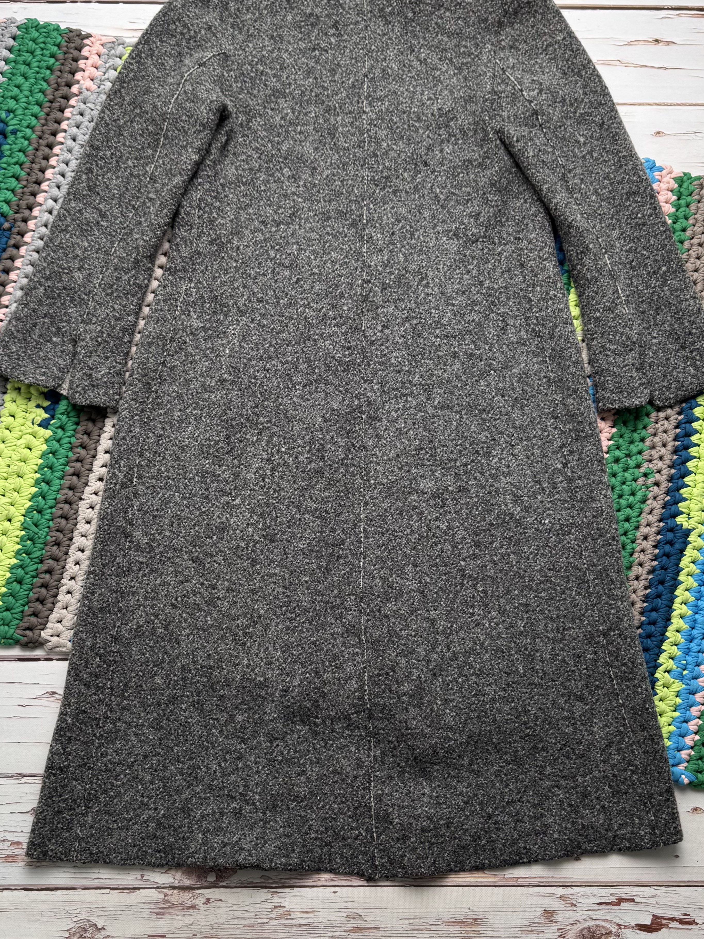 Cop Copine Cop Copine Vintage Wool Coat Gray Long Minimalist Jacket Size L / US 10 / IT 46 - 14 Thumbnail