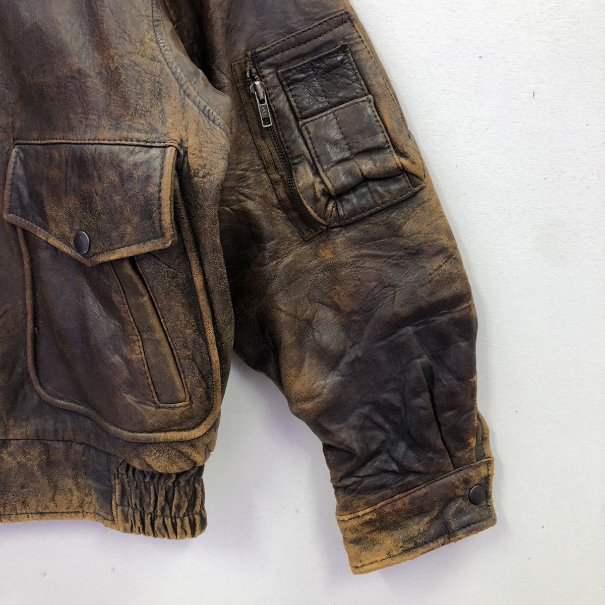 Japanese Brand Vintage Sub Urban Tokyo Sheepskin Leather Jacket Size US M / EU 48-50 / 2 - 7 Thumbnail