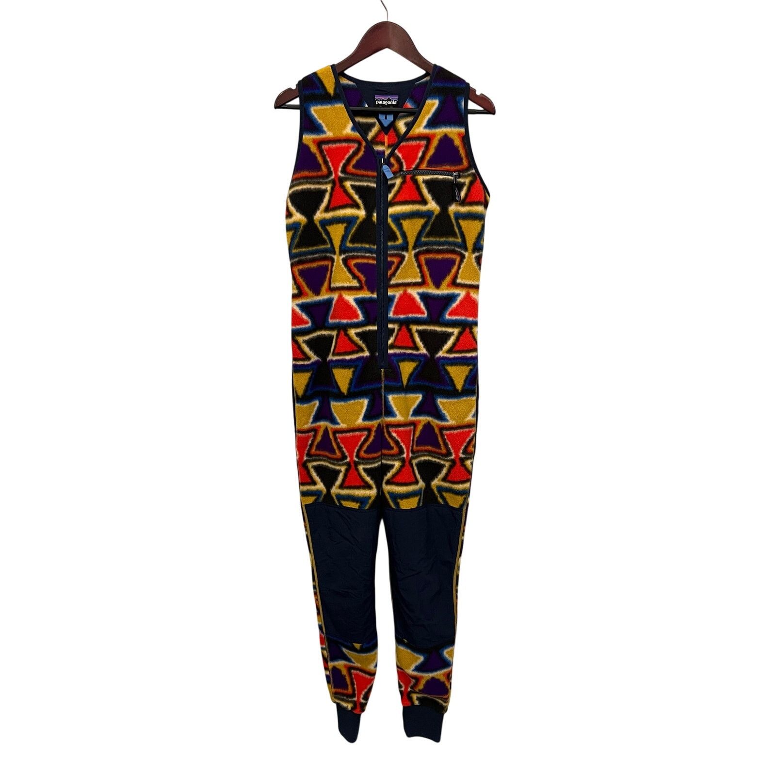 Patagonia Patagonia Synchilla Patched Jumpsuit Medium Aztec Print Size 28" / US 6 / IT 42 - 9 Thumbnail