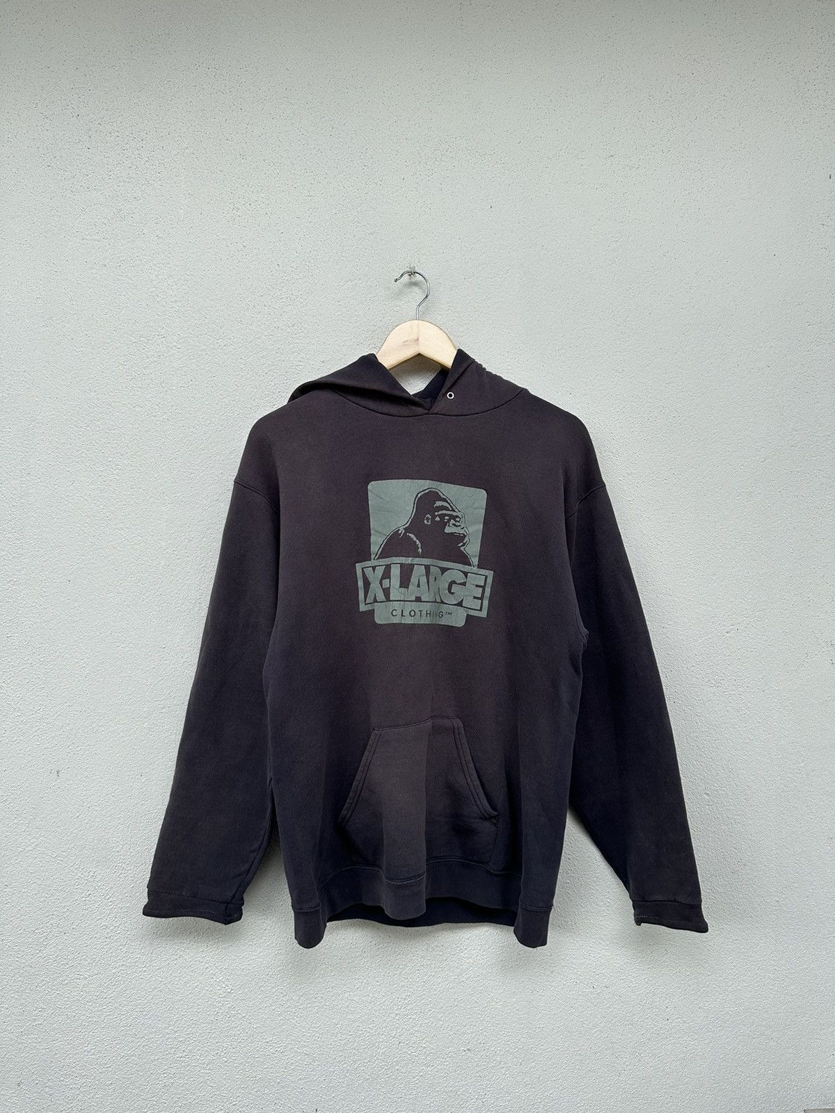 image of Vintage Xlarge Hoodie in Grey, Men's