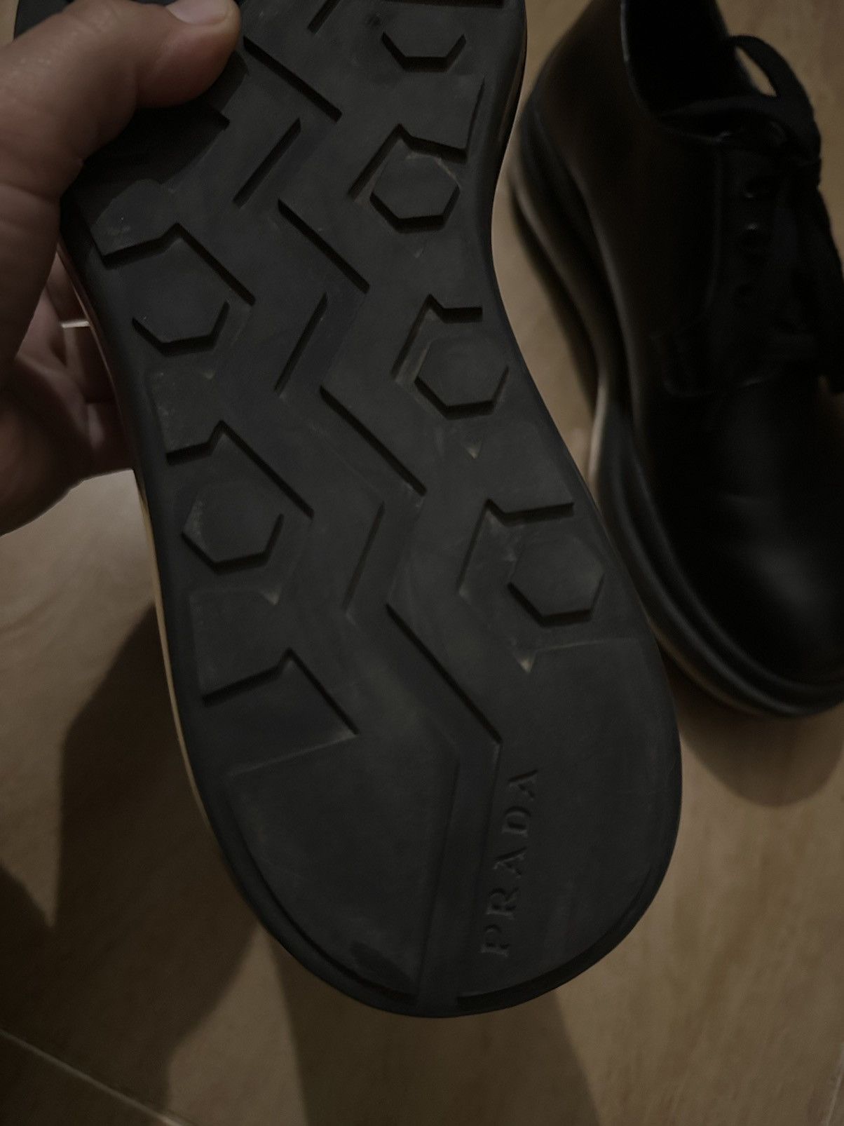 Prada Prada Levitate Brushed Leather Derby Shoes Size US 8 / EU 41 - 16 Thumbnail