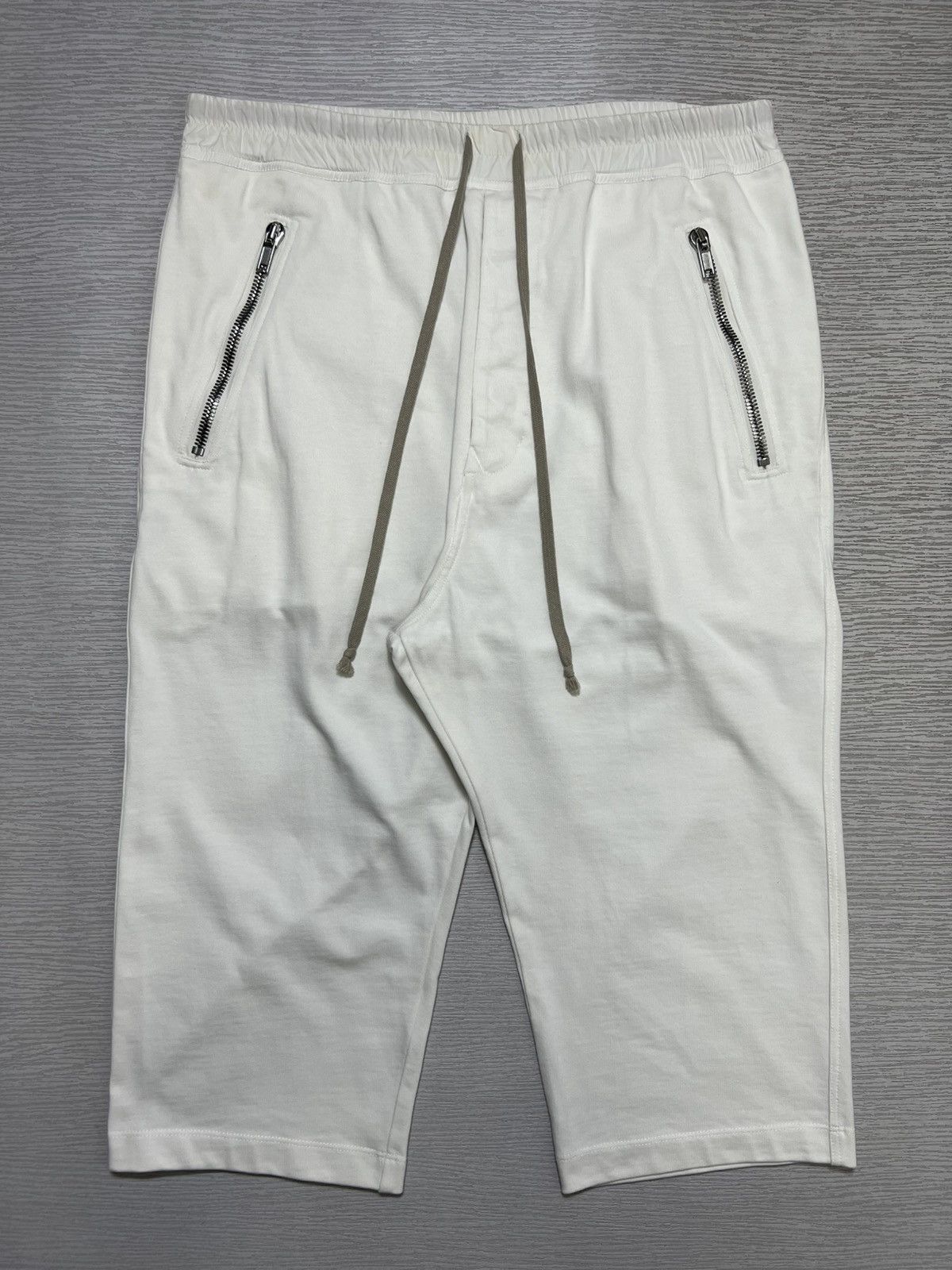 Rick Owens Rick Owens - S/S 20’ - Zip Pockets Drawstring Cropped Pants Size US 32 / EU 48 - 1 Thumbnail