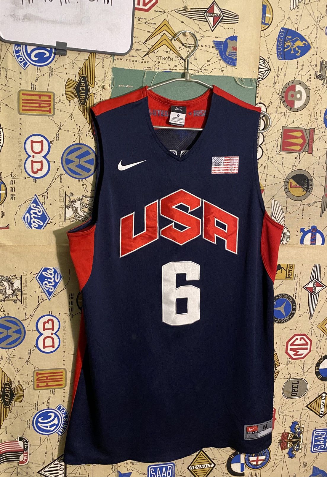 NBA Vintage USA Basketball Team Lebron James Jersey Size US M / EU 48-50 / 2 - 1 Thumbnail