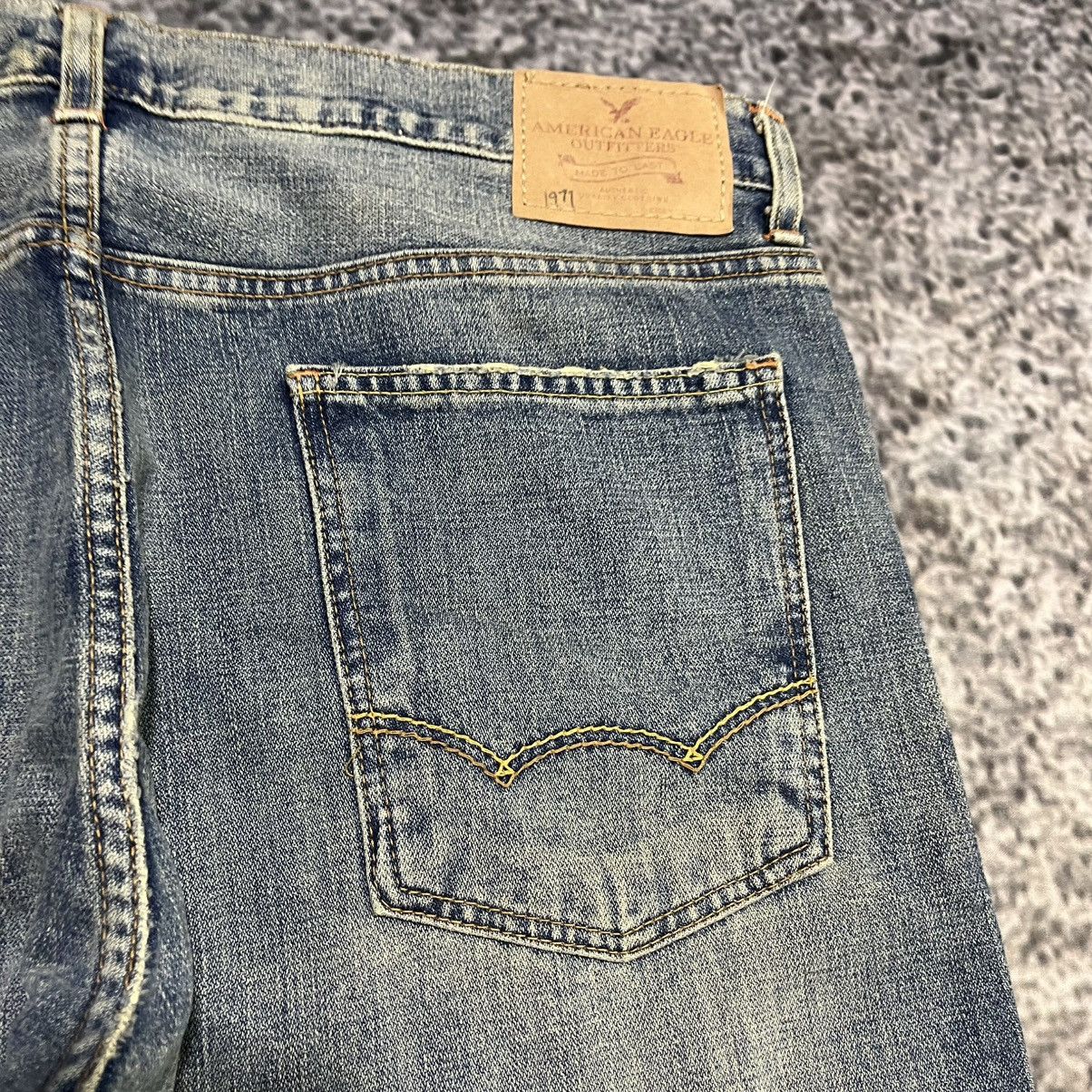 American Eagle Outfitters Vintage Y2K American Eagle Blue Faded Baggy Wide Leg Jeans Size US 38 / EU 54 - 6 Thumbnail