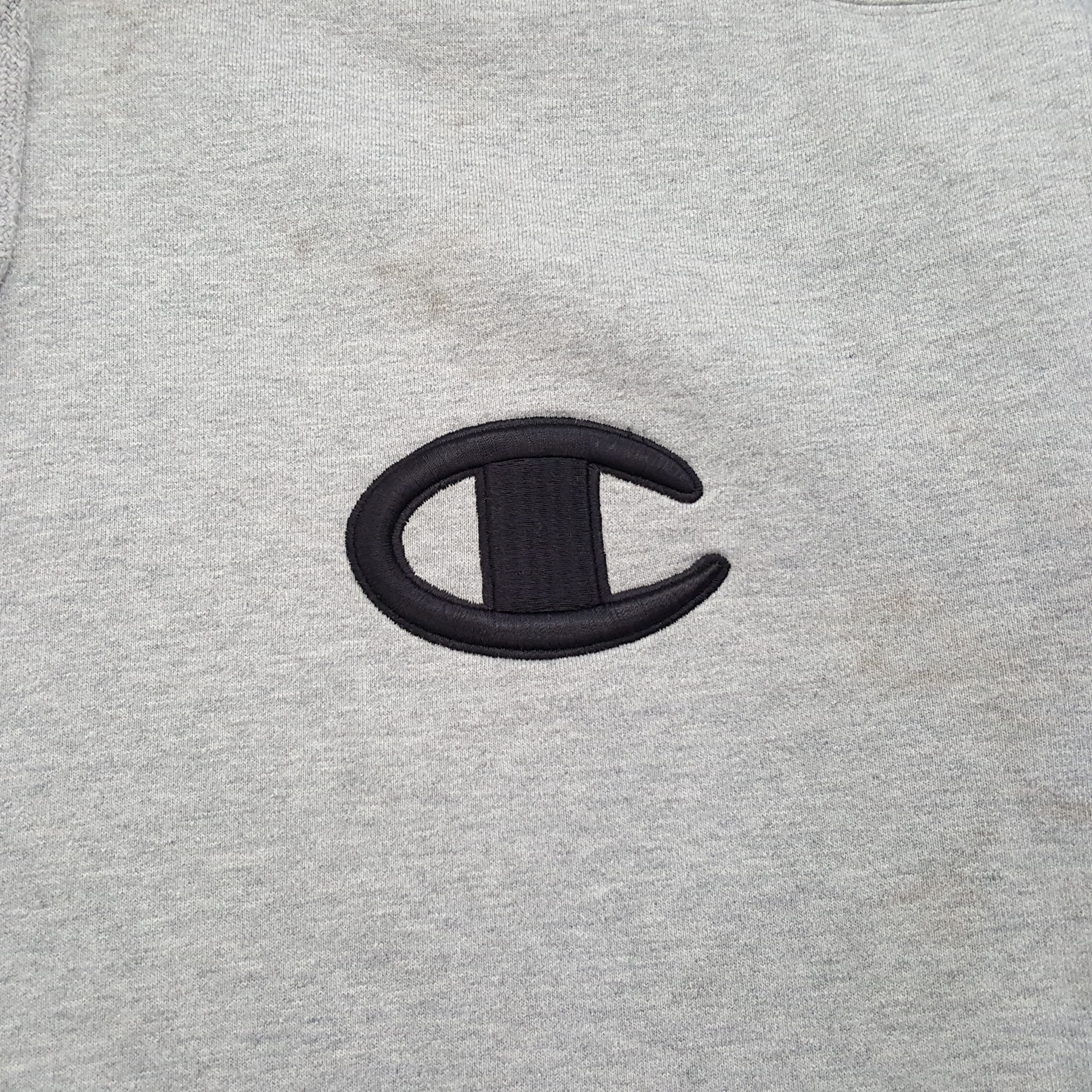 Champion × Vintage Vintage Champion Embroidered Logo Plain Hoodies Size US XXL / EU 58 / 5 - 2 Thumbnail