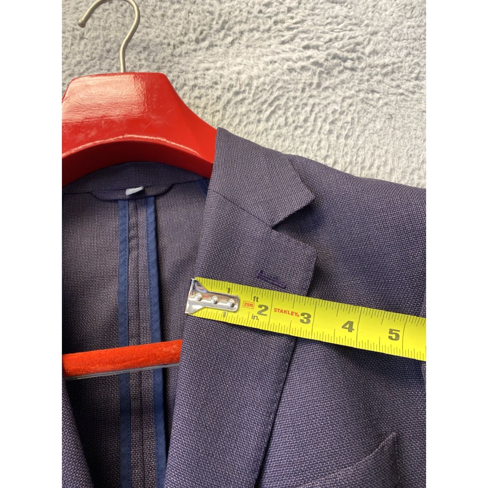 Bonobos BONOBOS Comero Unconstructe Wool Blazer Jacket 40 Regular Dark Plum Slim Men Size 40R - 5 Thumbnail