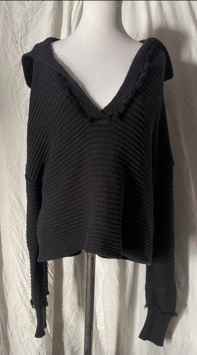 Free People Free People, Ribbed, Chunky Knit, Marlie Slouchy Sweater Size XS / US 0-2 / IT 36-38 - 2 Thumbnail