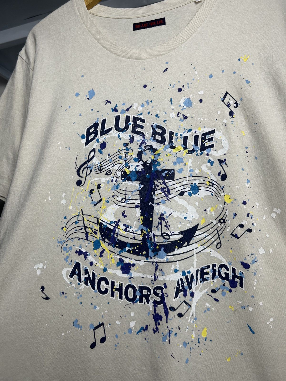 Blue Blue Japan Vintage Blue Blue Japan Anchors Aweigh tee Size US L / EU 52-54 / 3 - 3 Thumbnail