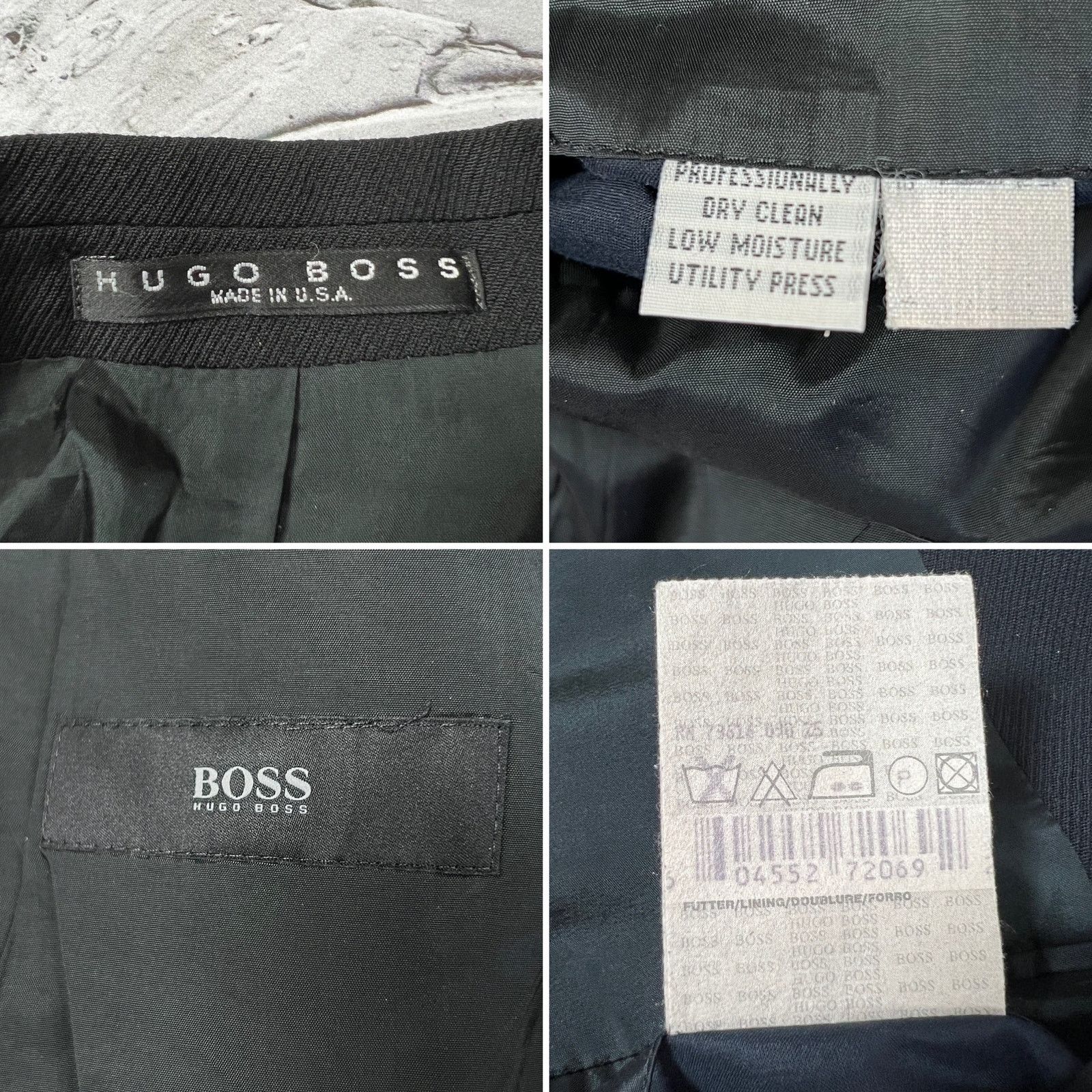 Hugo Boss Hugo Boss Einstein Virgin Wool Blazer Black 40S Size 40S - 3 Thumbnail