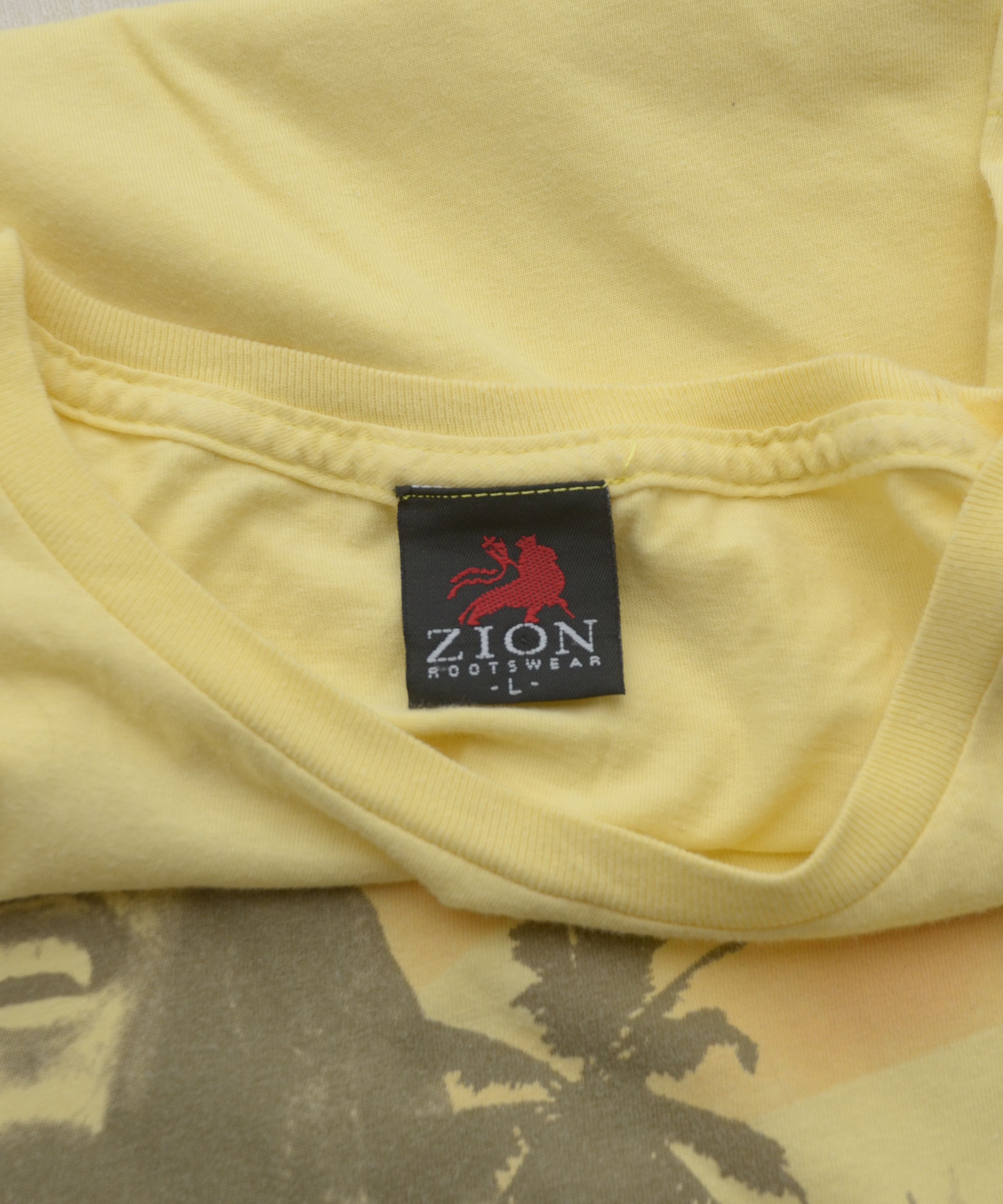 Bob Marley × Vintage × Zion Rootswear Vintage Y2K Zion Bob Marley Band Tee Reggae Jamaica Music Size L / US 10 / IT 46 - 8 Thumbnail