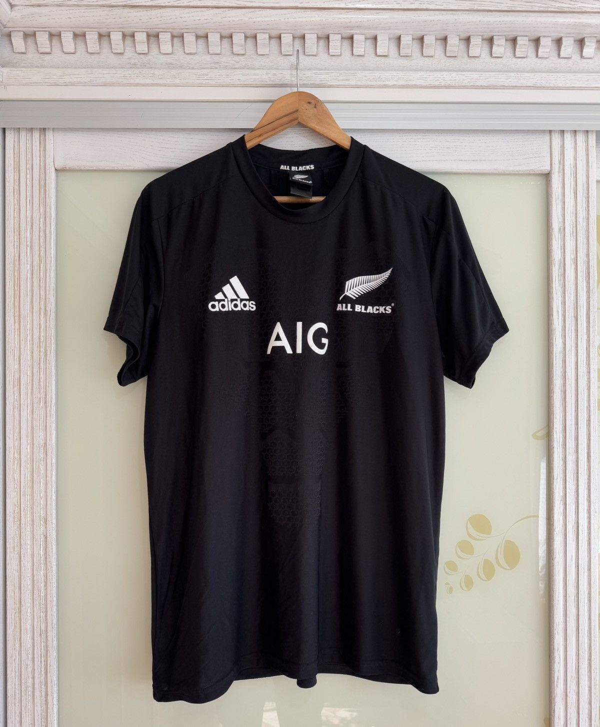 Adidas All Blacks New Zealand 2019-2020 Home Rugby Jersey Kit Shirt Size US L / EU 52-54 / 3 - 1 Thumbnail