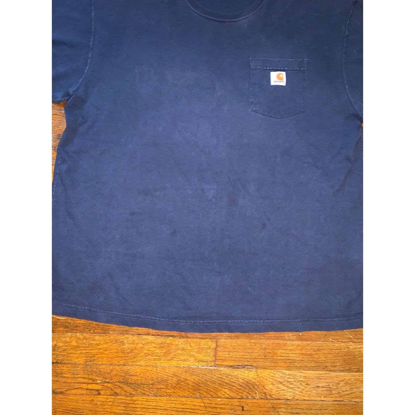 Carhartt Carhartt Pocket T Shirt XL Navy Blue 100% Cotton Size US XL / EU 56 / 4 - 5 Thumbnail