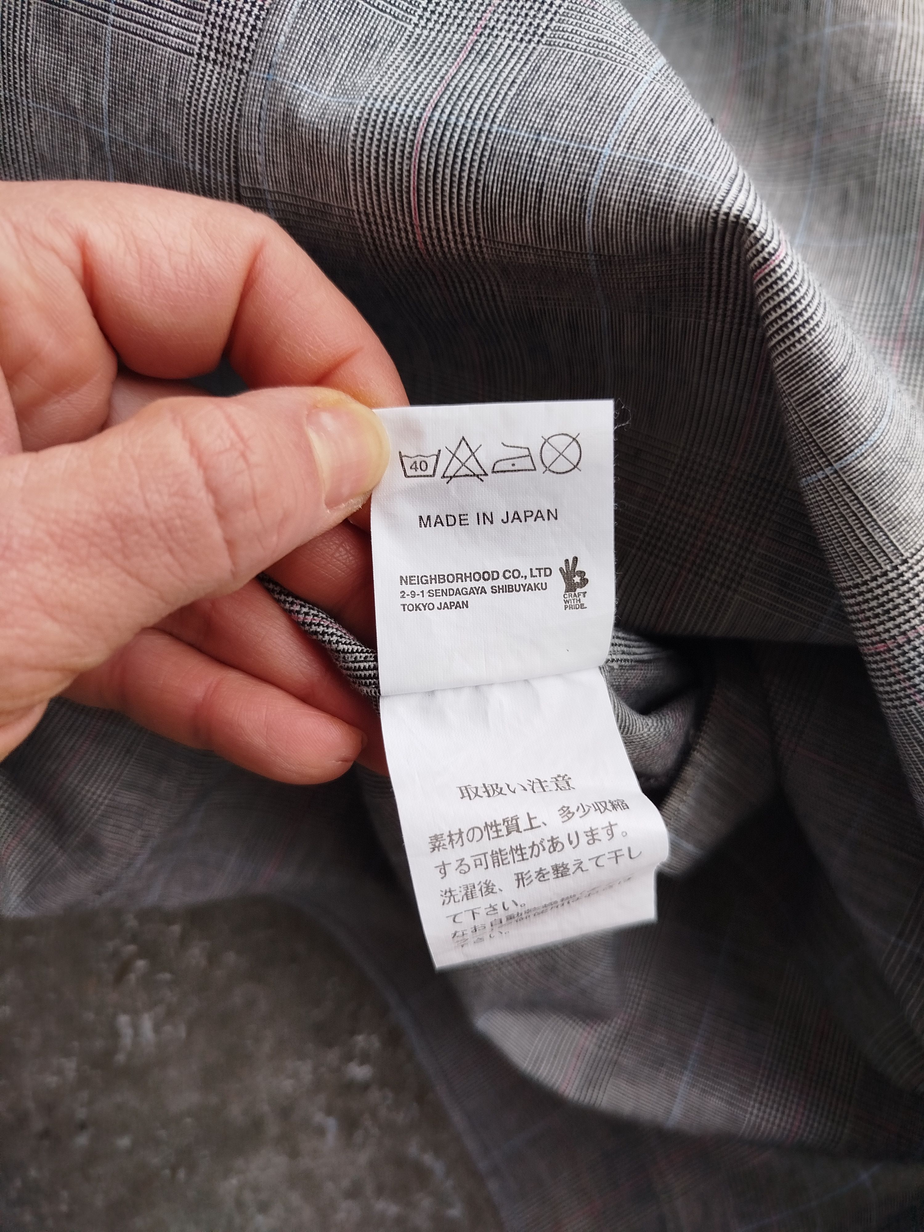 Wtaps Neighborhood Shirt Long Sleeve Glen Check Vintage Size M Size US M / EU 48-50 / 2 - 16 Thumbnail