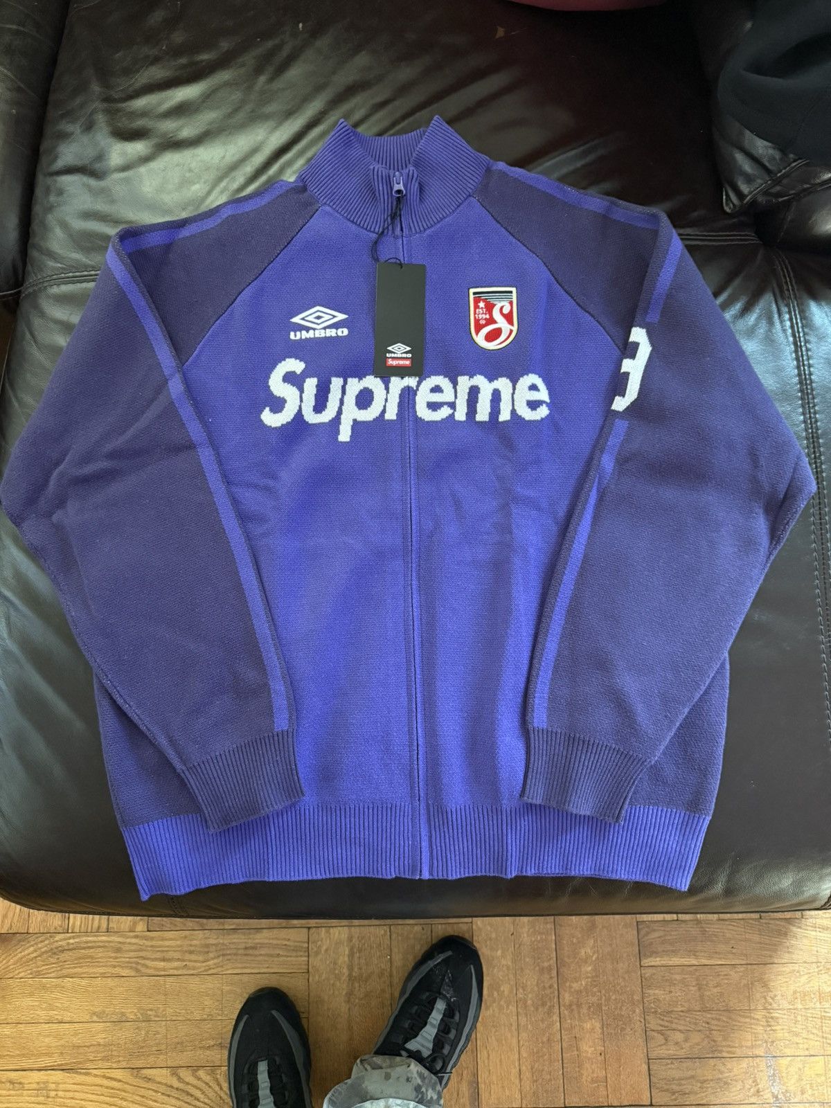 _*1様 【Supreme】Umbro® Zip Up Sweater Blue Supreme x Umbro Zip Up Sweater - Size Medium - Light Blue - NEW | eBay