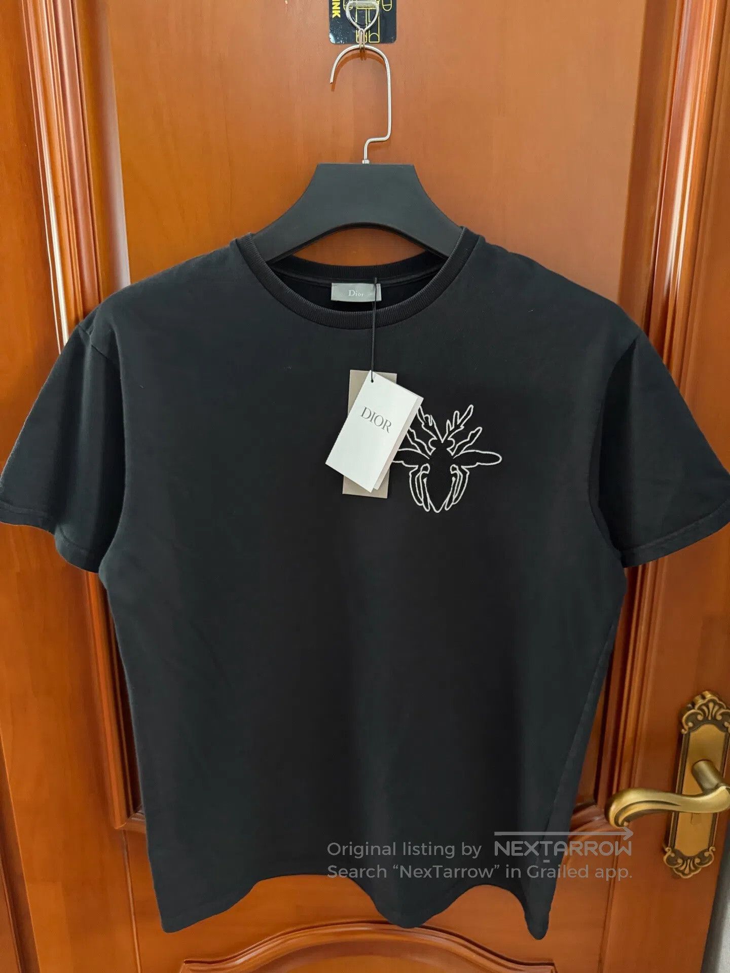Dior × Stussy Dior x Stussy bee embroidered t-shirt tee t black