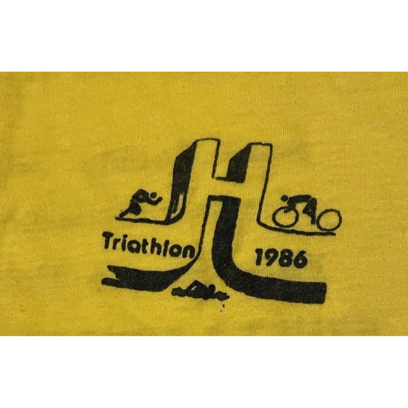 Vintage VINTAGE Shawnee Triathalon Shirt S Kansas City Gym Track PE College Grunge USA 80s 90s Vintage Grunge Shirt Mens S Yellow Size US S / EU 44-46 / 1 - 3 Thumbnail