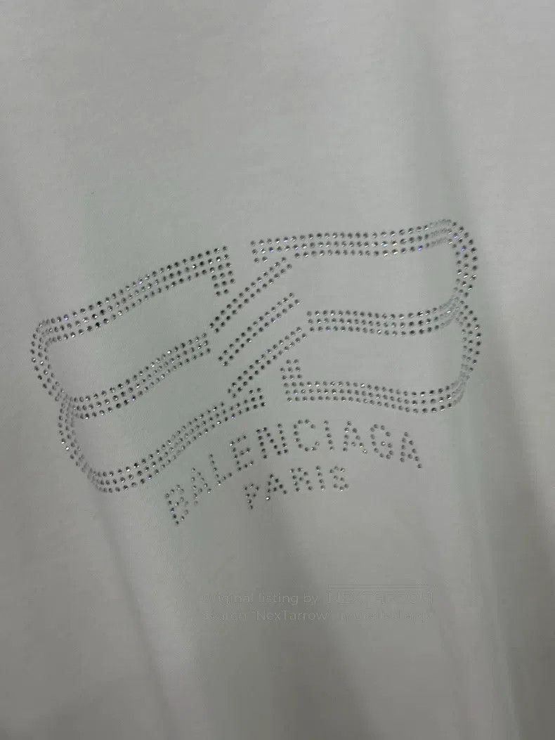 Balenciaga Balenciaga White letter diamond logoT-shirt top Size US L / EU 52-54 / 3 - 3 Thumbnail