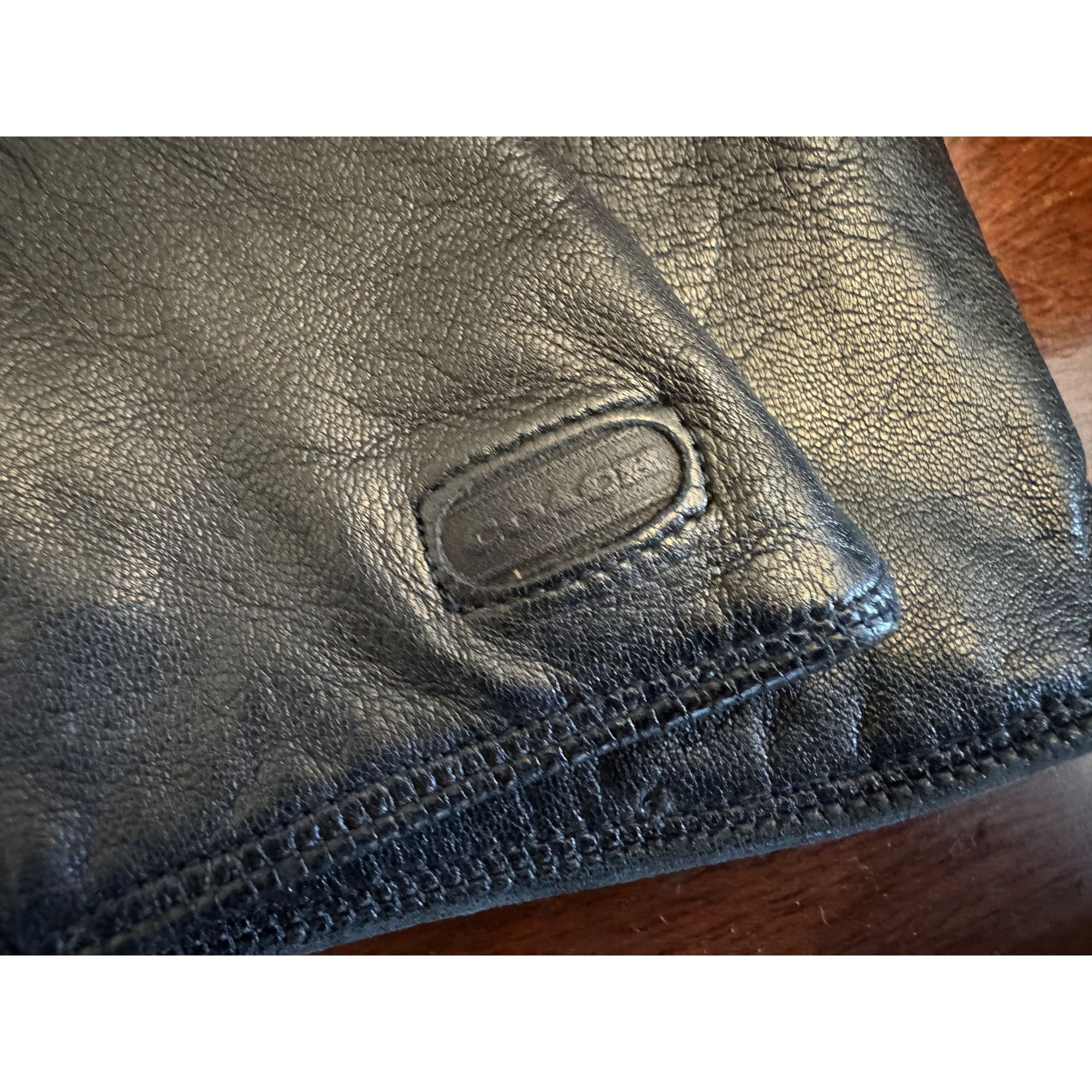 Coach Italy Coach Black Leather Gloves Ladies Size 6.5 w/Cashmere Size ONE SIZE - 1 Thumbnail