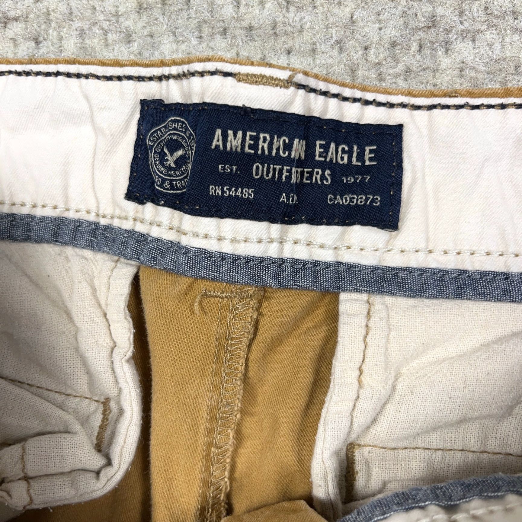 American Eagle Outfitters American Eagle Outfitters Pants Men 28x30 Khaki Brown Chino Original Straight Dress Slacks Mens Size US 28 / EU 44 - 4 Thumbnail