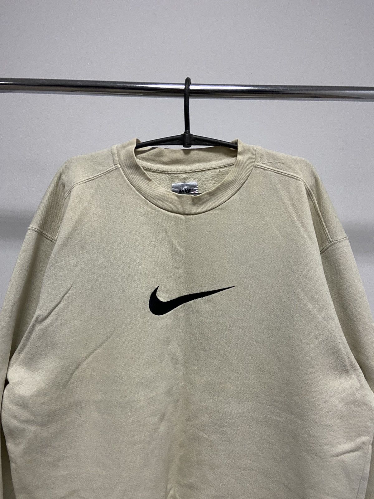 Nike × Vintage Nike Sweatshirt big swoosh Logo Vintage 90s Size US M / EU 48-50 / 2 - 2 Thumbnail