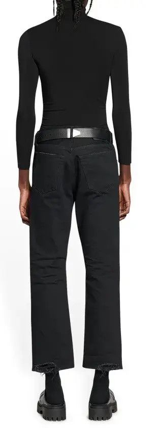 Balenciaga o1bcso1str0625 Slim Fit Trouser Pant in Black Size US 32 / EU 48 - 3 Thumbnail