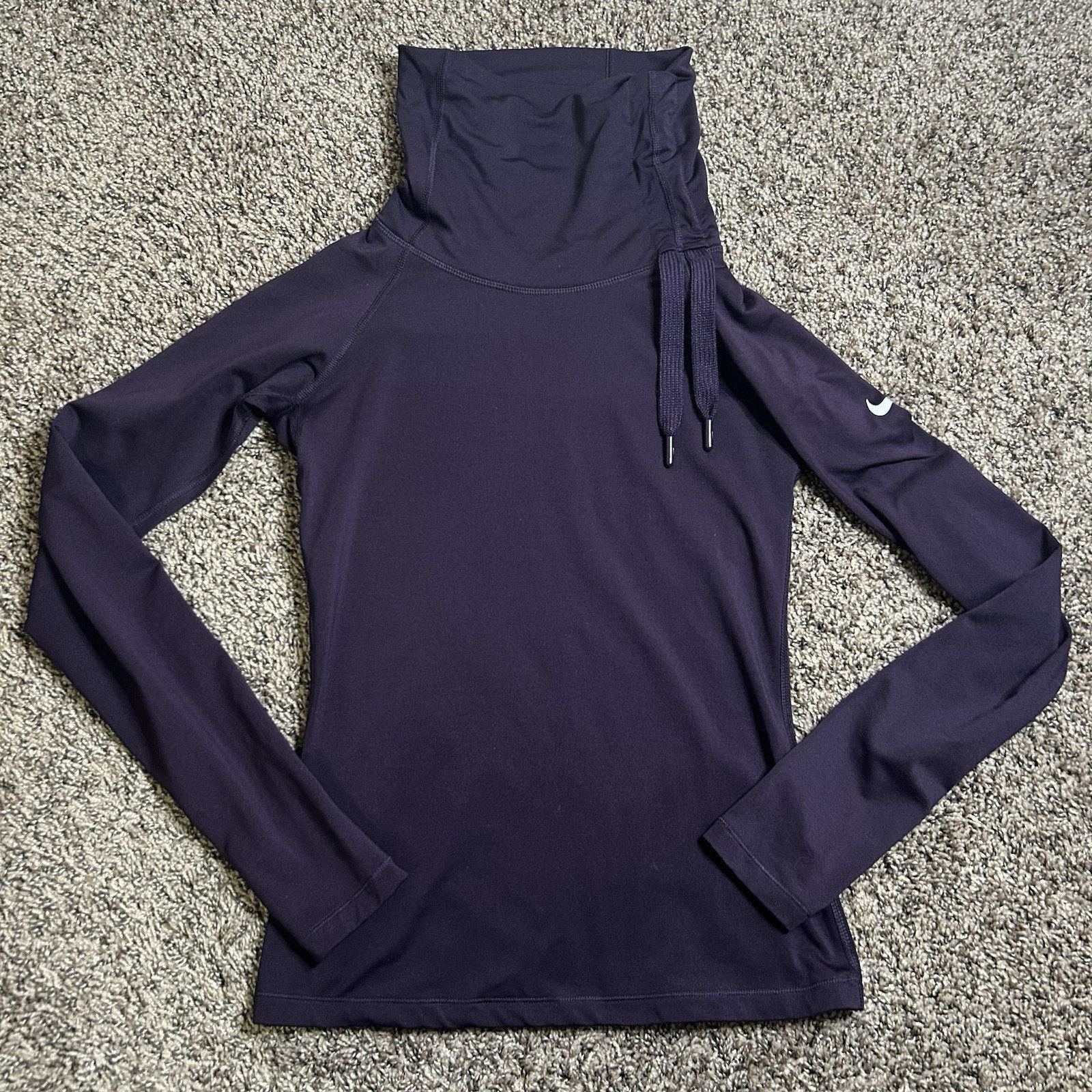 Nike Nike DriFit Womens Pullover Infinity Neck Tie Top -Purple Size S / US 4 / IT 40 - 1 Thumbnail