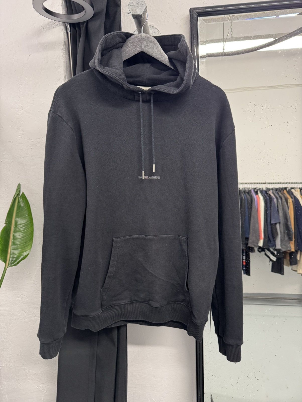 Saint Laurent Paris Saint Laurent Paris Black Hoodie Size US L / EU 52-54 / 3 - 1 Thumbnail