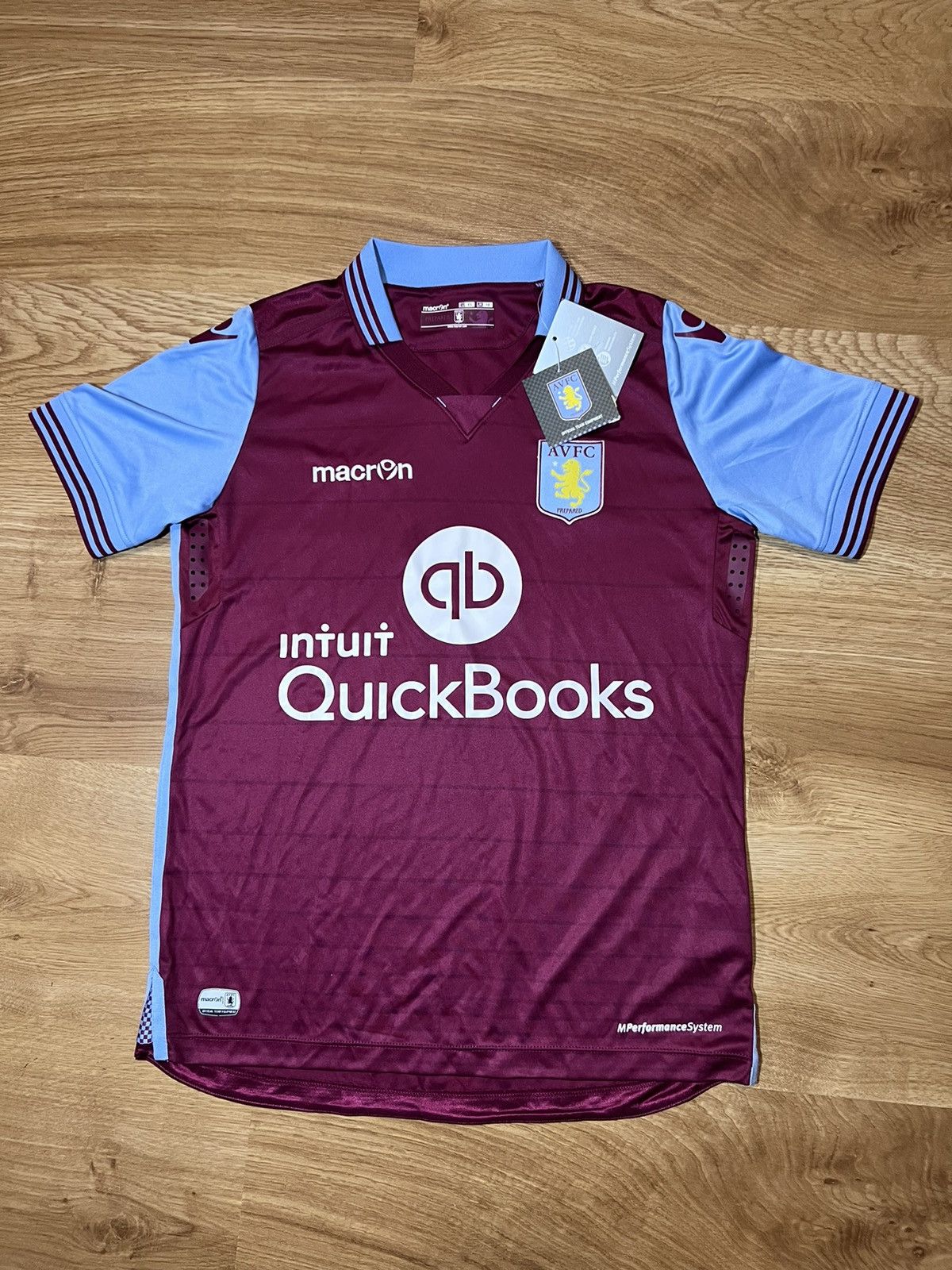 Macron Macron Aston Villa football club shirt jersey drill drip y2k Size US XS / EU 42 / 0 - 1 Thumbnail