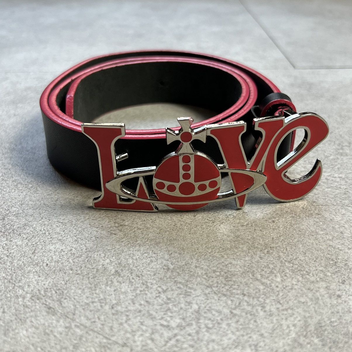 Vivienne Westwood Vivienne westwood LOVE pink orb Belt | Grailed