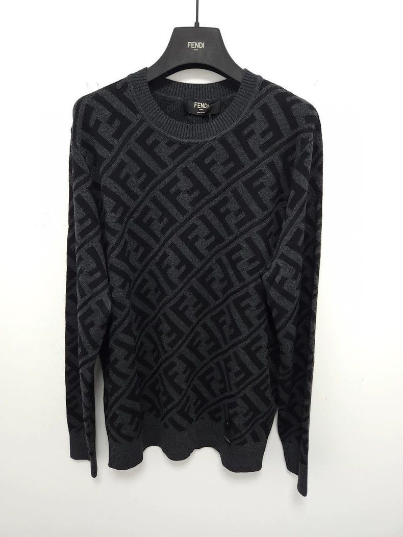 Fendi Fendi Monogram Pattern Sweater Size US M / EU 48-50 / 2 - 2 Thumbnail