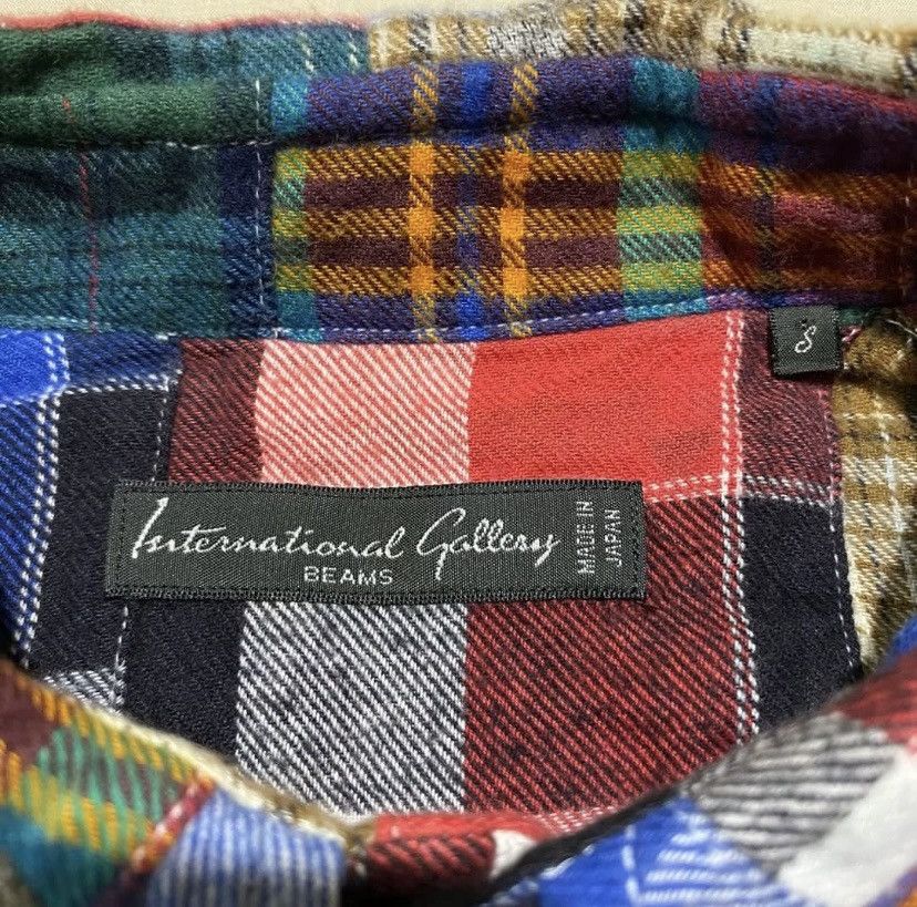 Beams Plus × Flannel × Japanese Brand International Gallery By BEAMS Patchwork Flannel Shirt Size US S / EU 44-46 / 1 - 2 Thumbnail