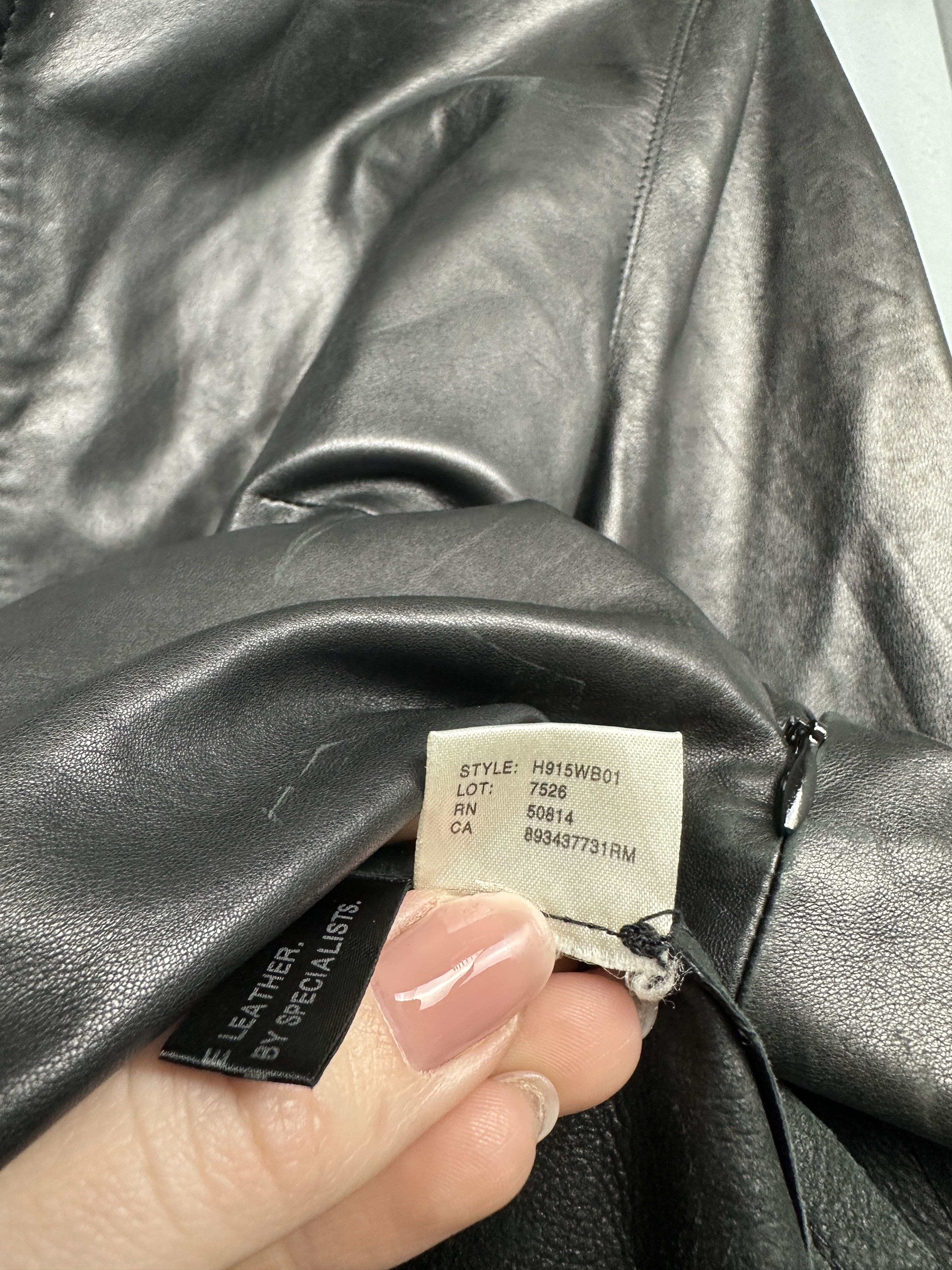 Elie Tahari Tahari Womens Leather Jacket Size M / US 6-8 / IT 42-44 - 9 Thumbnail