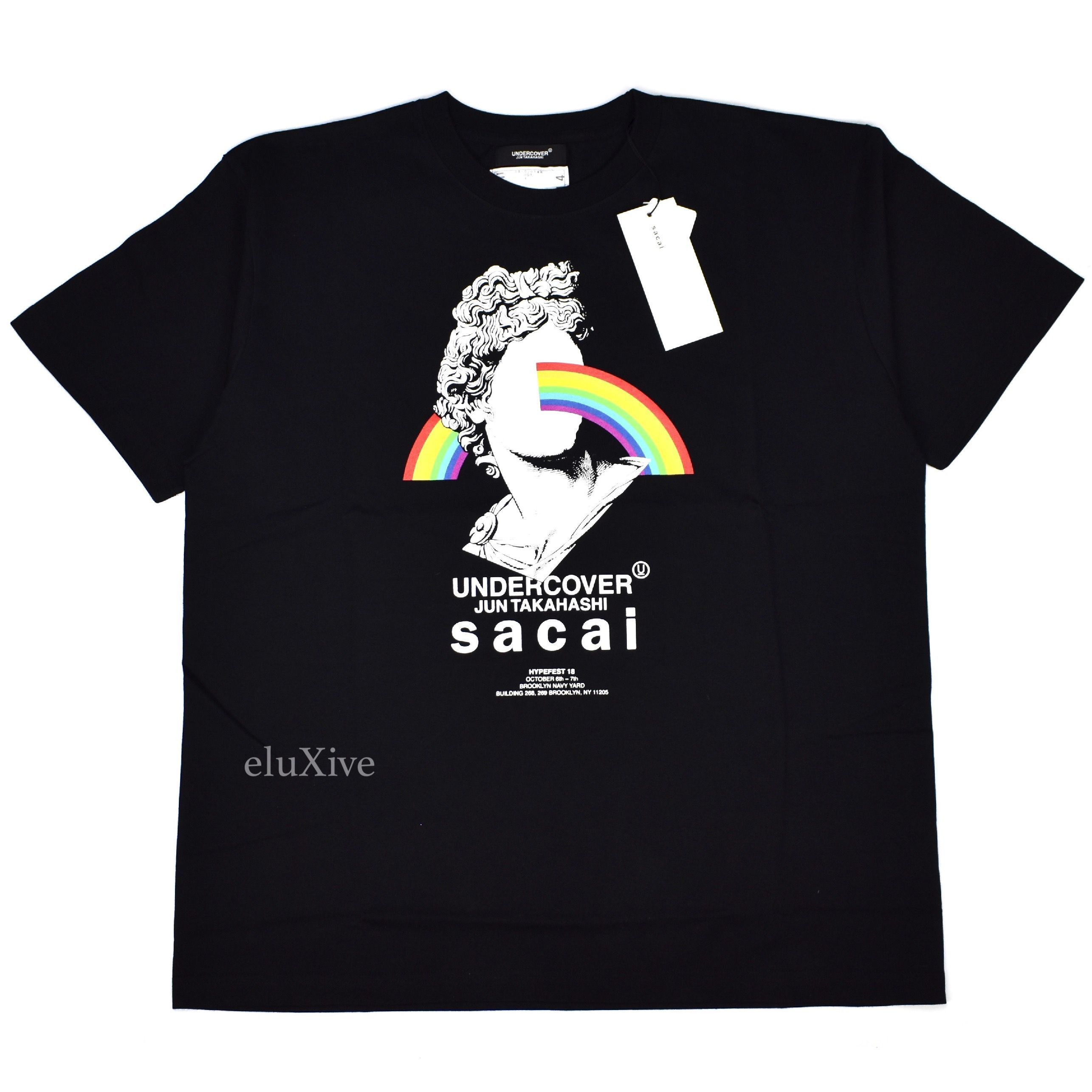 Sacai × Undercover Hypefest Exclusive Pink Floyd Logo T-Shirt DS Size US XL / EU 56 / 4 - 1 Preview