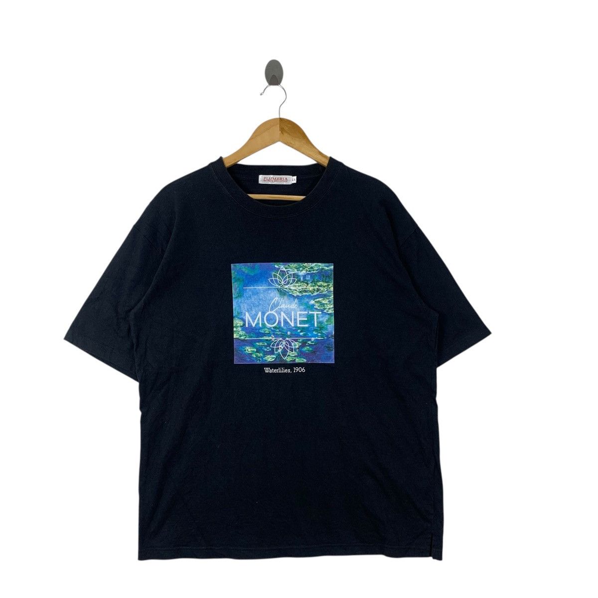 Vintage Vintage CLAUDE MONET WATERLILIES Plumeria Museum Tee Shirt Size L / US 10 / IT 46 - 3 Thumbnail