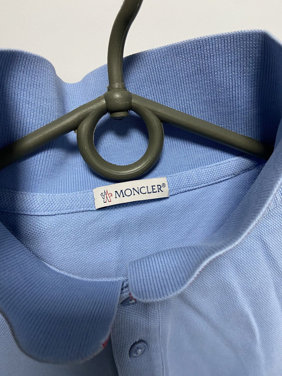 Moncler × Vintage Moncler Vintage T-Shirt Polo Small Logo logo neck Size US L / EU 52-54 / 3 - 7 Thumbnail