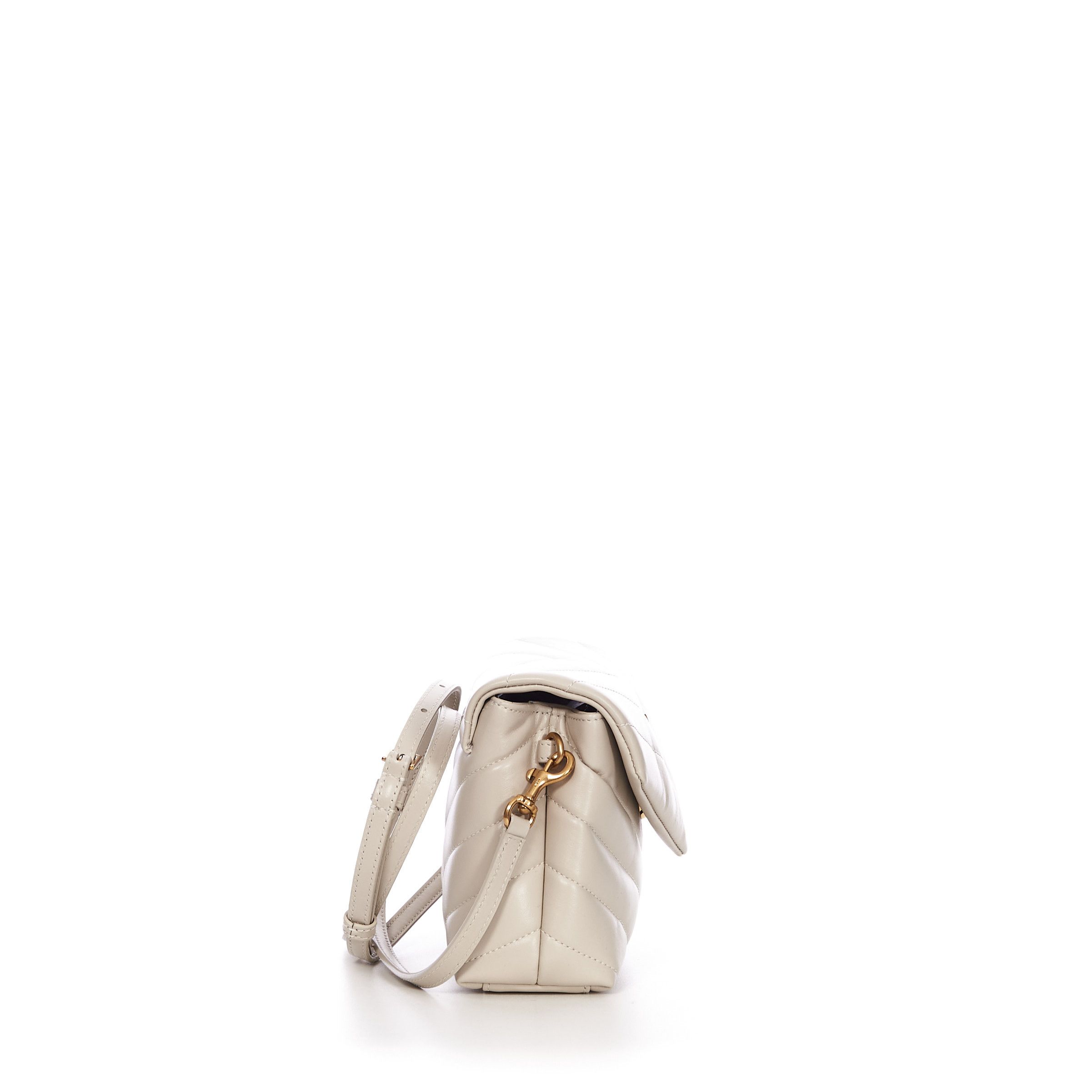 Saint Laurent Paris Loulou Toy Bag in Vintage White Y Quilted Leather Size ONE SIZE - 7 Thumbnail