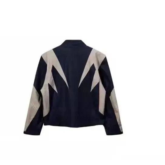 Japanese Brand Retro Color Block Casual Motorcycle Jacket Size US L / EU 52-54 / 3 - 4 Thumbnail