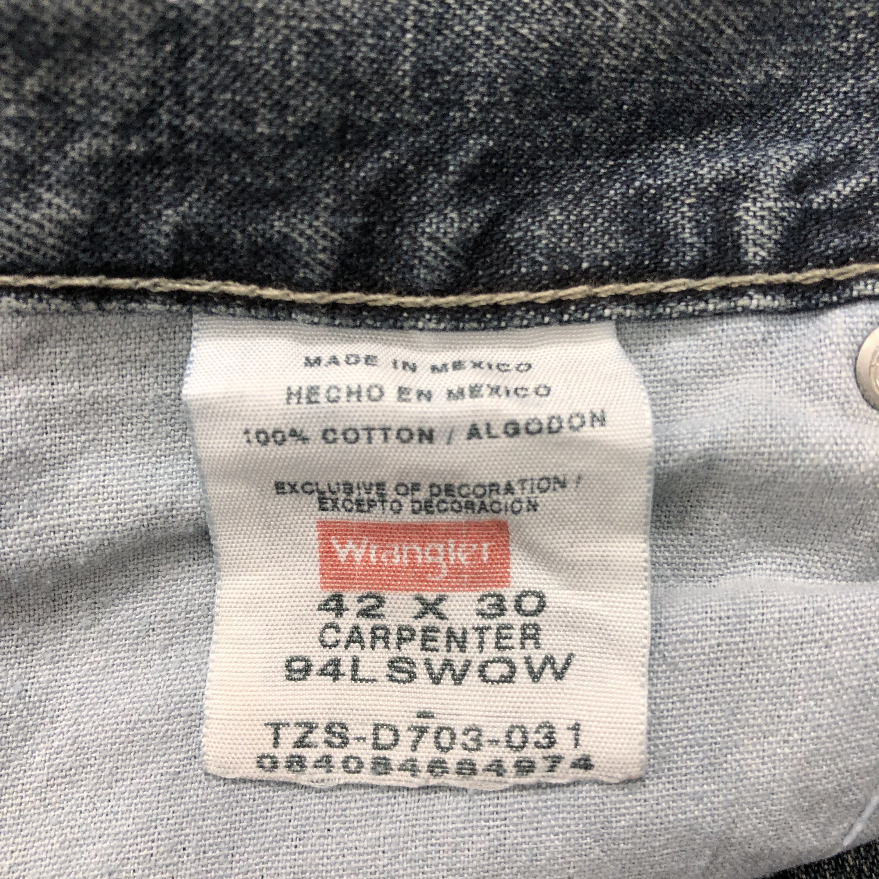 Vintage × Wrangler 41 x 30 Vintage Wrangler Jeans L1433 Size US 41 - 12 Thumbnail