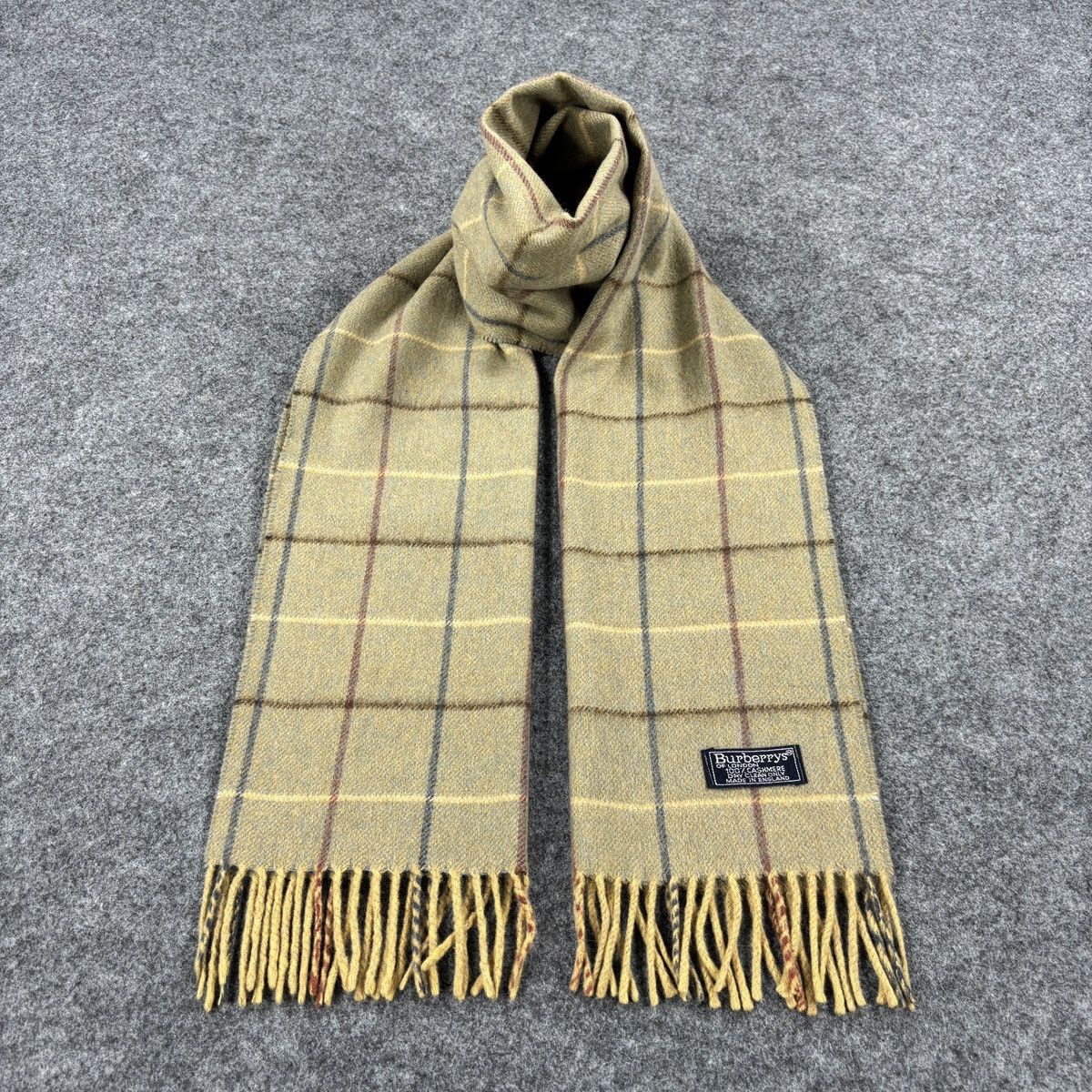 Burberry × Vintage Burberry Scarf # D702 # Muffler # Neckwear Size ONE SIZE - 1 Thumbnail