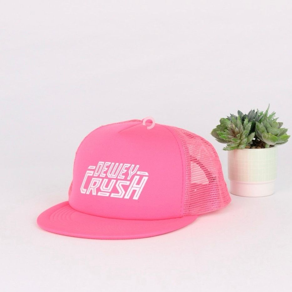 Other Dewey Crush Pink Trucker Hat Mesh Snapback Cap – Hit Wear Size ONE SIZE - 1 Thumbnail