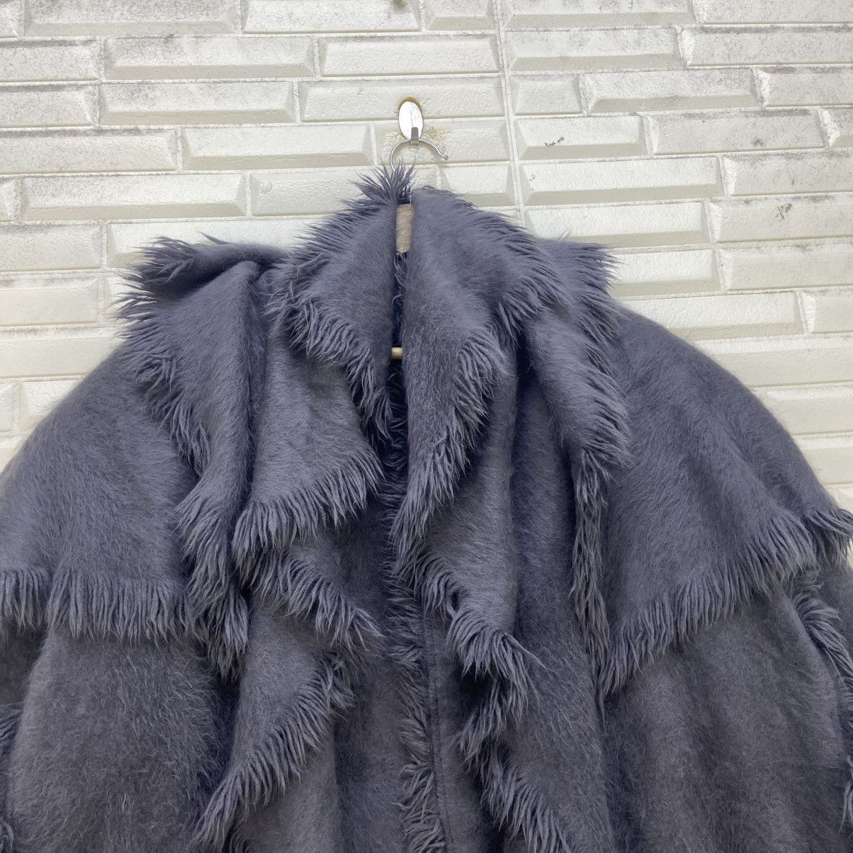 Japanese Brand 🔥Japanese Brand Yukiko Hanai Buttonless Angora Wool Size L / US 10 / IT 46 - 10 Thumbnail