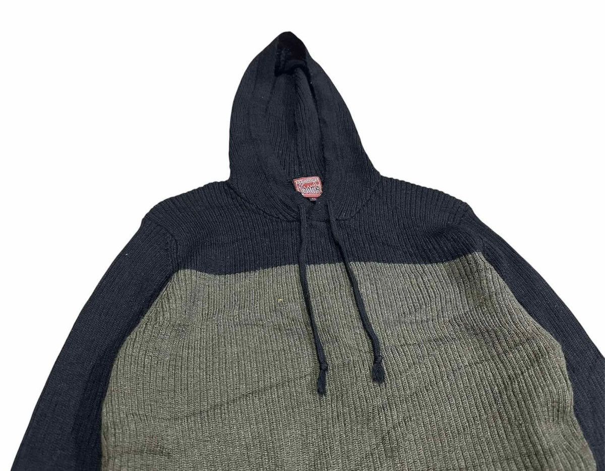 Designer × Gaultier Homme Objet × Jean Paul Gaultier 🔥Rare Vintage Jean Paul Gautier Ribbed Knit Hoodie Pullover Size US S / EU 44-46 / 1 - 2 Thumbnail