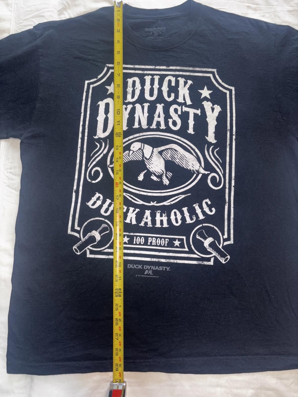 Designer Vintage Duck Dynasty Duckaholic Graphic Tee - 100 Proof Size US XL / EU 56 / 4 - 6 Thumbnail