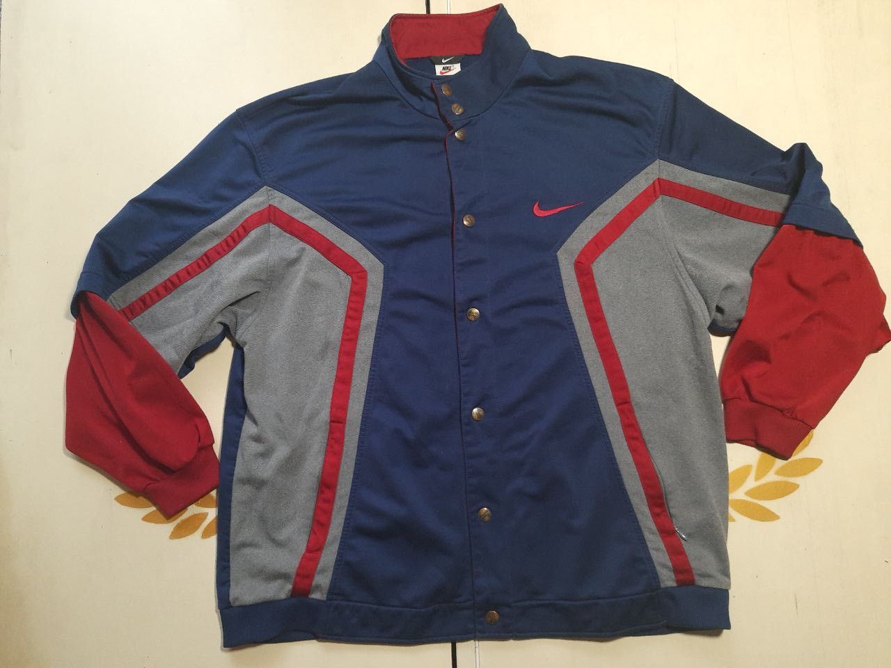 Nike × Vintage Nike Track Top Jacket 90's Vintage Size US XL / EU 56 / 4 - 1 Thumbnail