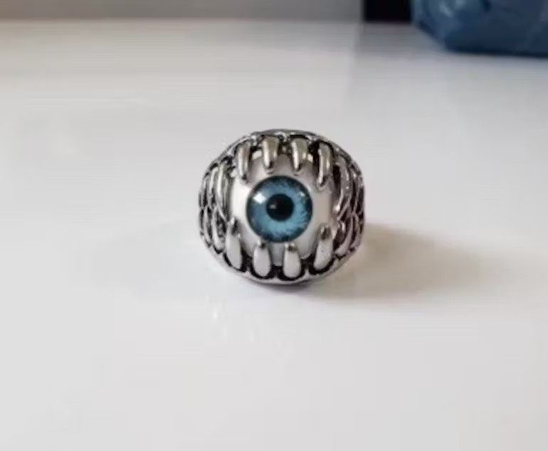 Jewelry × Vintage Electro Eye Ring Crystal Abstract Star Pop Fantasy Size ONE SIZE - 3 Thumbnail